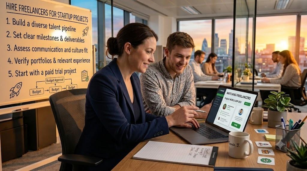 How to Hire Freelancers for Startup Projects